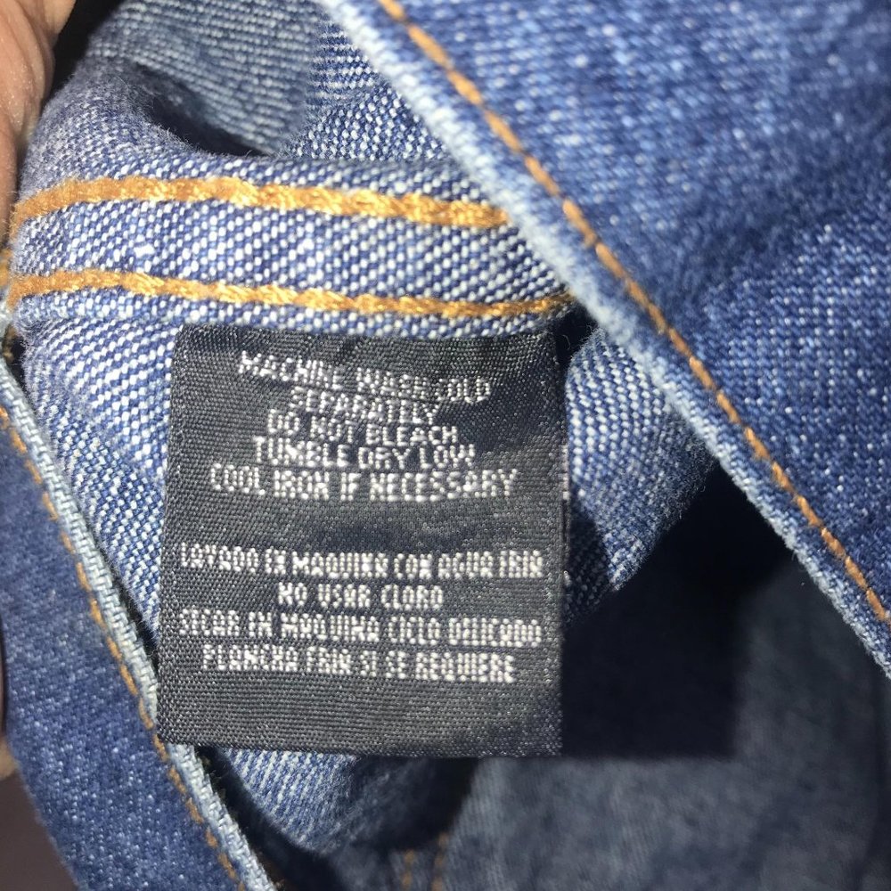 WOMENS IZOD BLUE JEAN JACKET - Picture 5 of 5